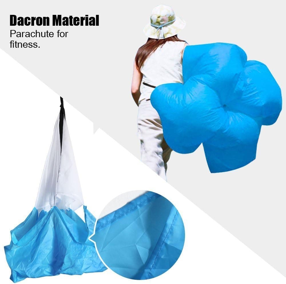 KEVENZ Speed Training Resistance Parachute with Free Carry Bag (Blue)