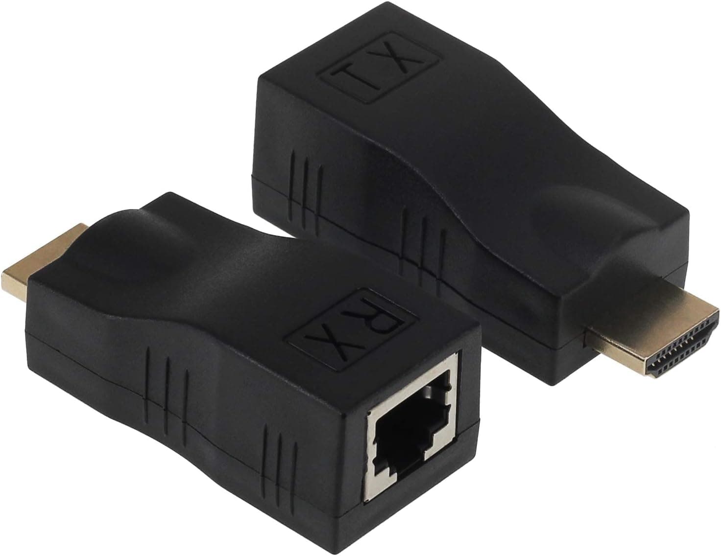 HDMI to RJ45 Extender, Yeebline HDMI Converter Repeater, 2 Pack HDMI Extender Transmitter and Receiver Network RJ45 Over Ethernet LAN Cat 5e / 6 / 6e, Support HDTV 1080P 3D