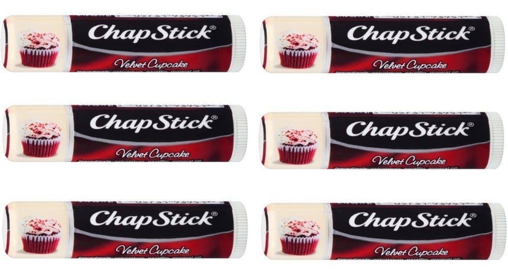 ChapStick Velvet Cupcake, 0.15oz (Pack of 6)