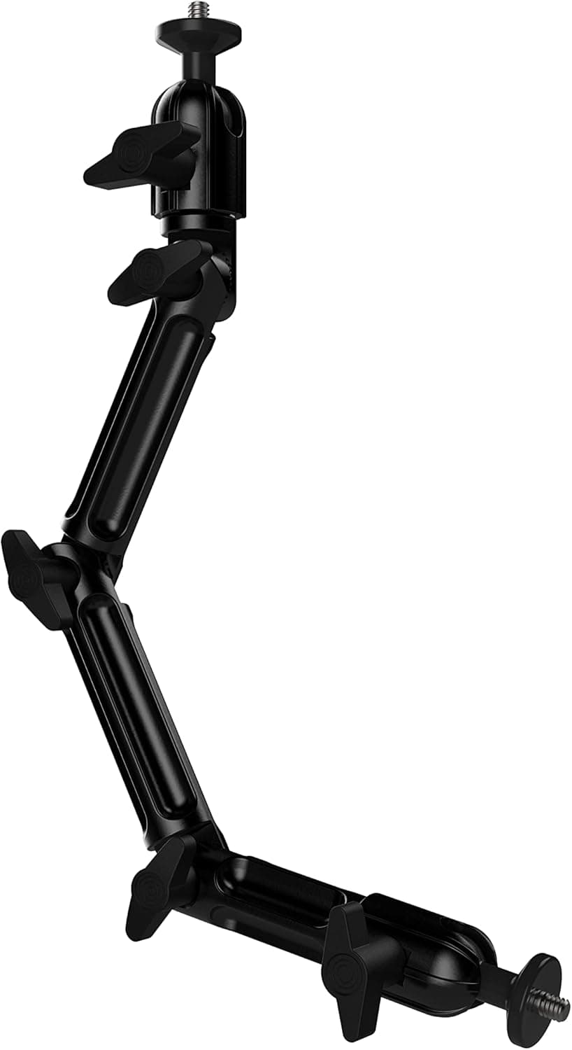 iGoSmart-Pro Adjustable Multi Angle 15" Heavy Duty Aluminum Arm Supports 20mm Ball Mount for Smartphones Digital Cameras Action Cams Tablets use with Suction Cup pad mounts