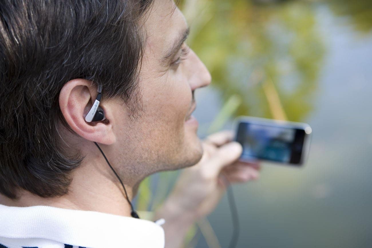 Audéo Perfect Fit Earphones with Microphone 122 (Black)