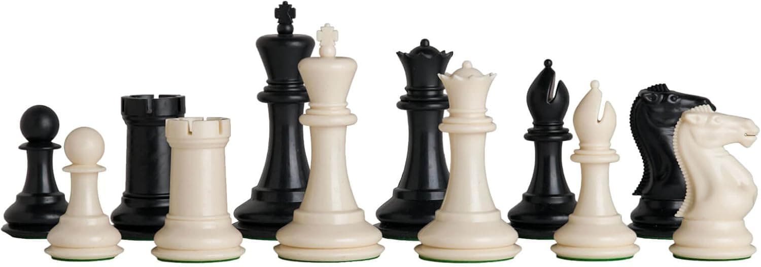 The House of Staunton - The Fischer Plastic Chess Set - Pieces Only - 3.75" King