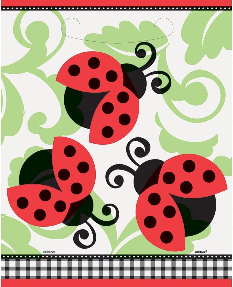 Ladybug Party Goodie Bags, 8ct