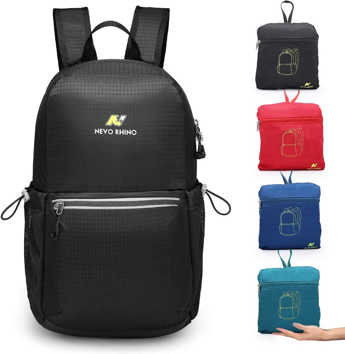 NEVO RHINO Packable Backpack 37L/26L/19L Multipurpose Casual Hiking Daypacks with Wet Storage Pocket Folable Pack