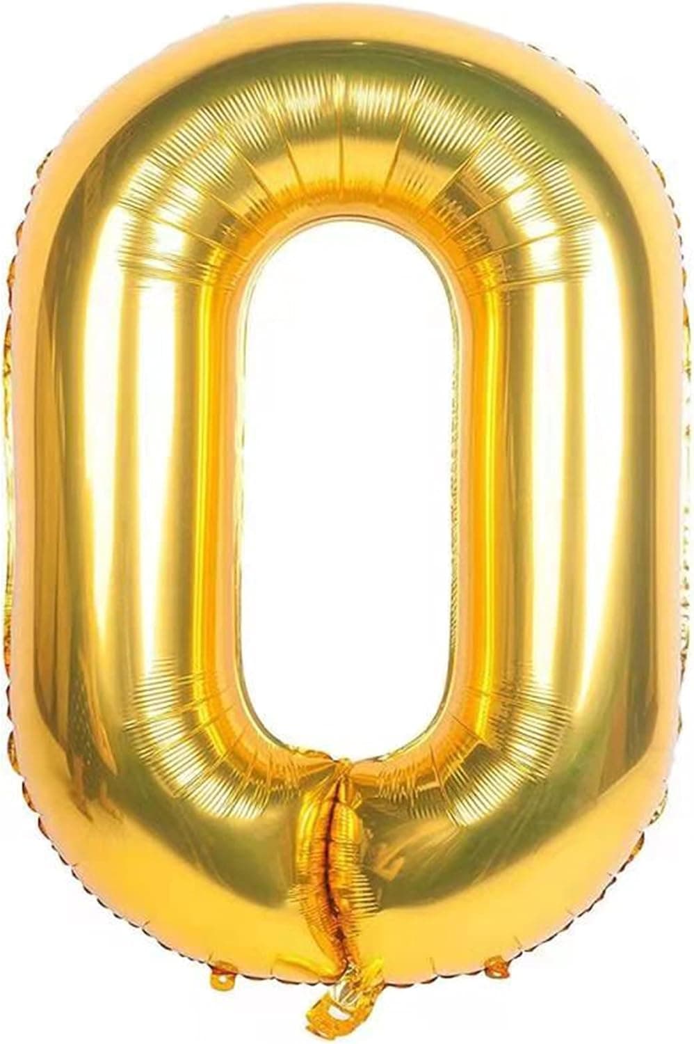 SYKJDM golden 42-inch number balloon, a number balloon that can be used repeatedly. Individually packaged aluminum balloon for wedding decoration, Party decoration and (Gold Number 0)