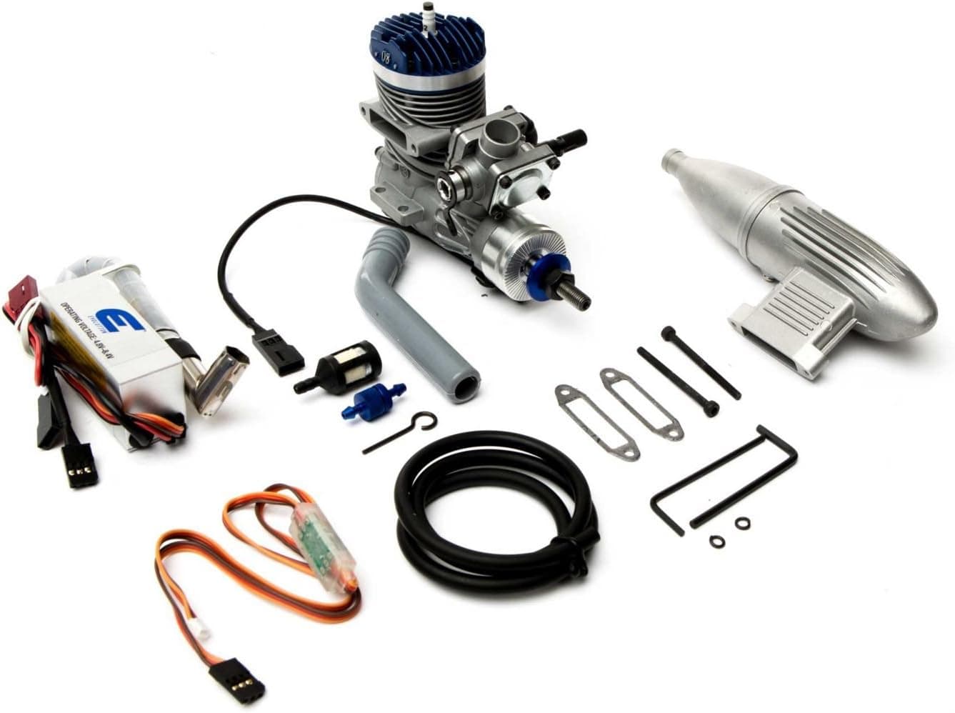 Evolution Engines 8GX 8cc Gas Engine with Pumped Carburetor: P-51 S