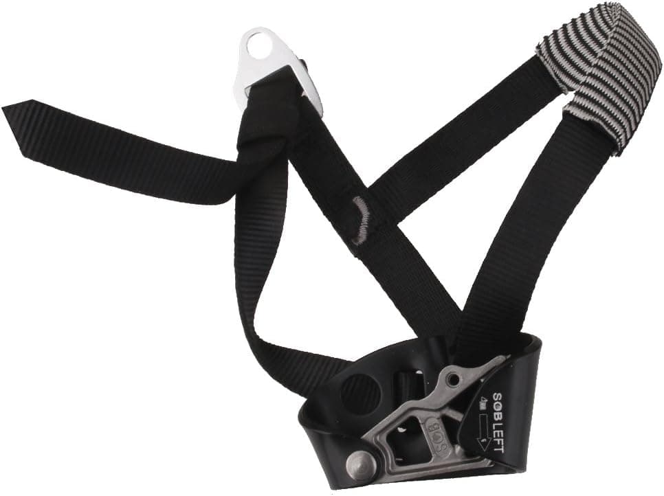MagiDeal Left Foot Ascender Riser Rock Climbing Mountaineering Black