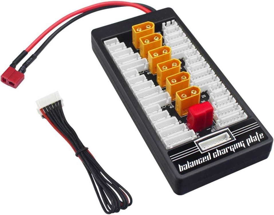 YOWOO XT60 Parallel Balance Charging Board 2-6S Parallel Balanced Charging Board Charging Plate for Imax B6 UN-A6 Charger