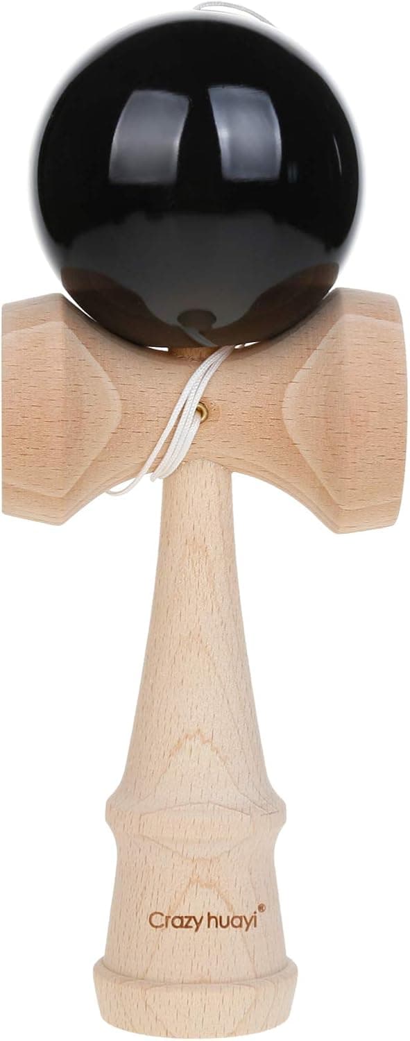 Kendama Kraze Beech Wooden Toy -Extra String (Black)