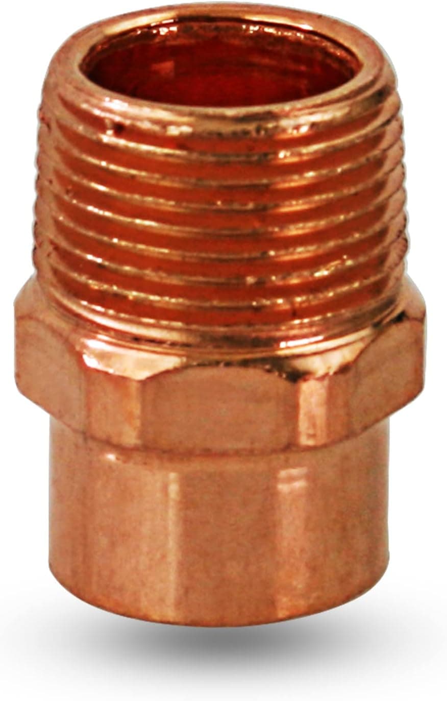 Supply Giant DDNA0200 Male Adapter Fitting with C X M Connections, 2, Copper