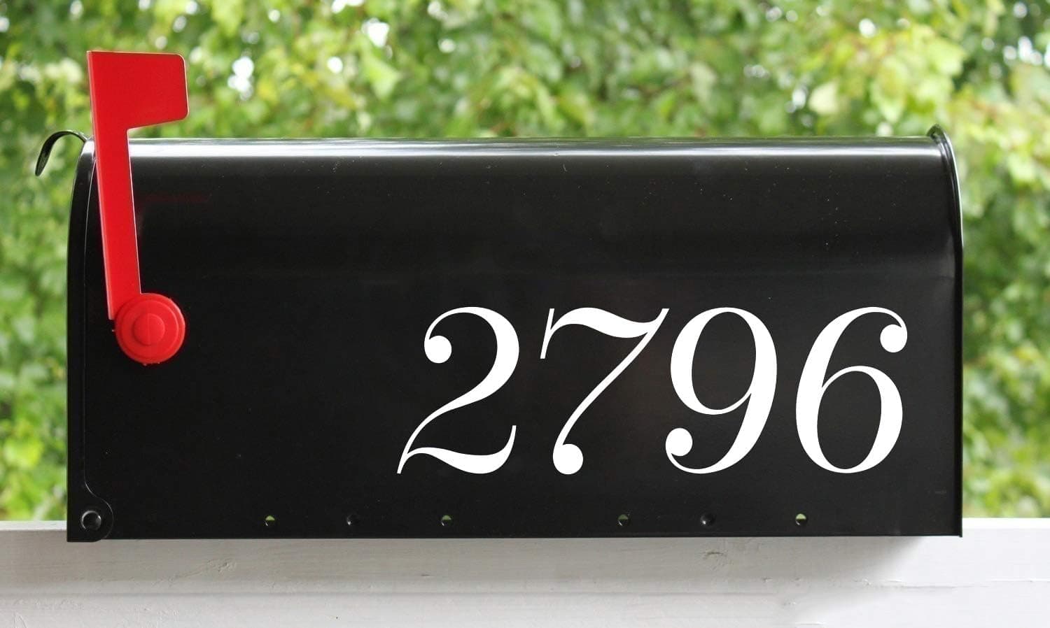 Gold - House Numbers - Mailbox - Vinyl Decal Sticker - 3.5h x 11.5w inches