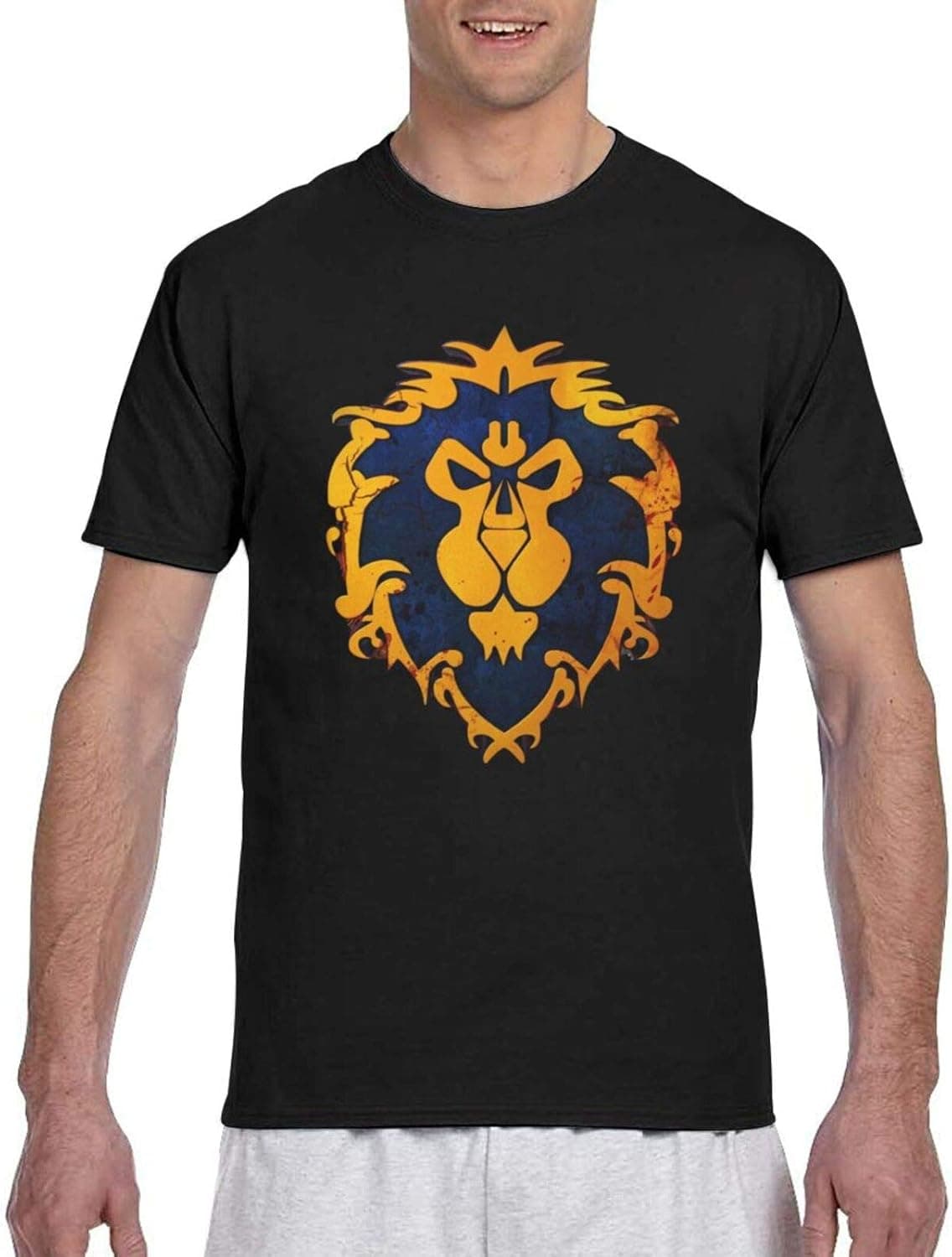 Xutazu World Warcraft Fashion Round Neck Short Sleeve T-Shirt Men