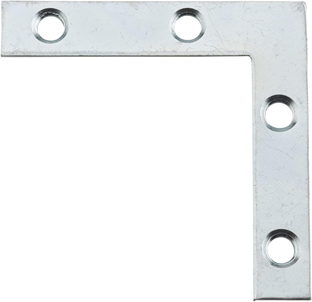 Stanley Hardware S756-631 CD999 Flat Corner Iron in Zinc plated, 4 pack