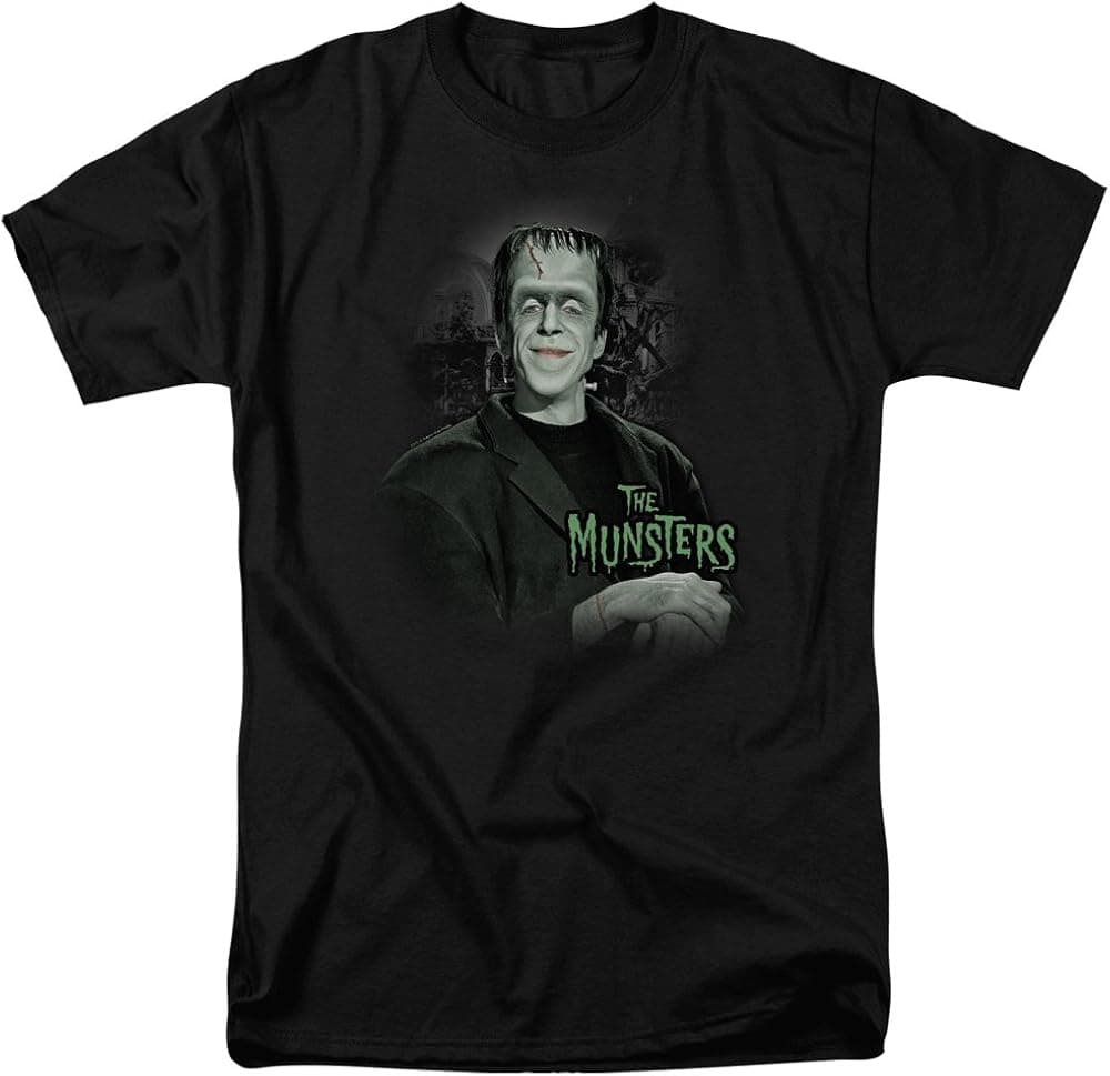 A&E Designs The Munsters T-Shirt Man of The House Herman Adult Black Tee Shirt