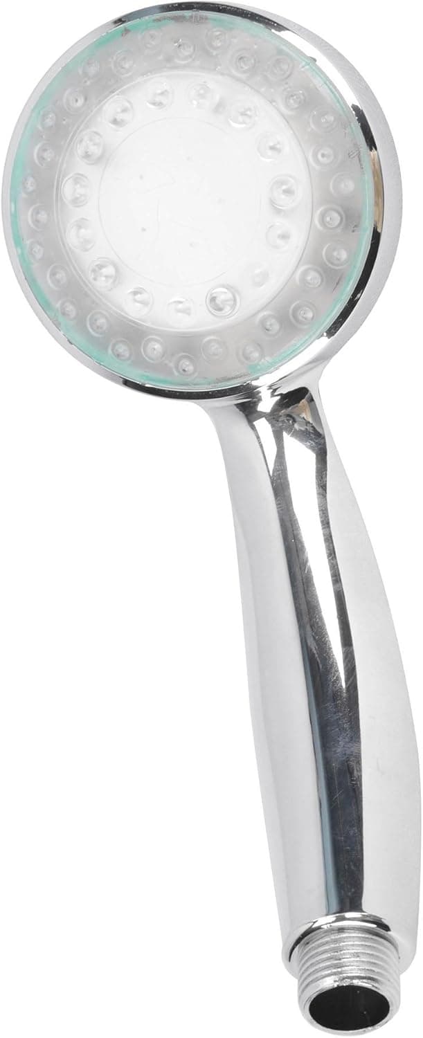Luxury Bathroom LED Shower Head for Ambient Lighting in 7 Colors, No Battery Needed