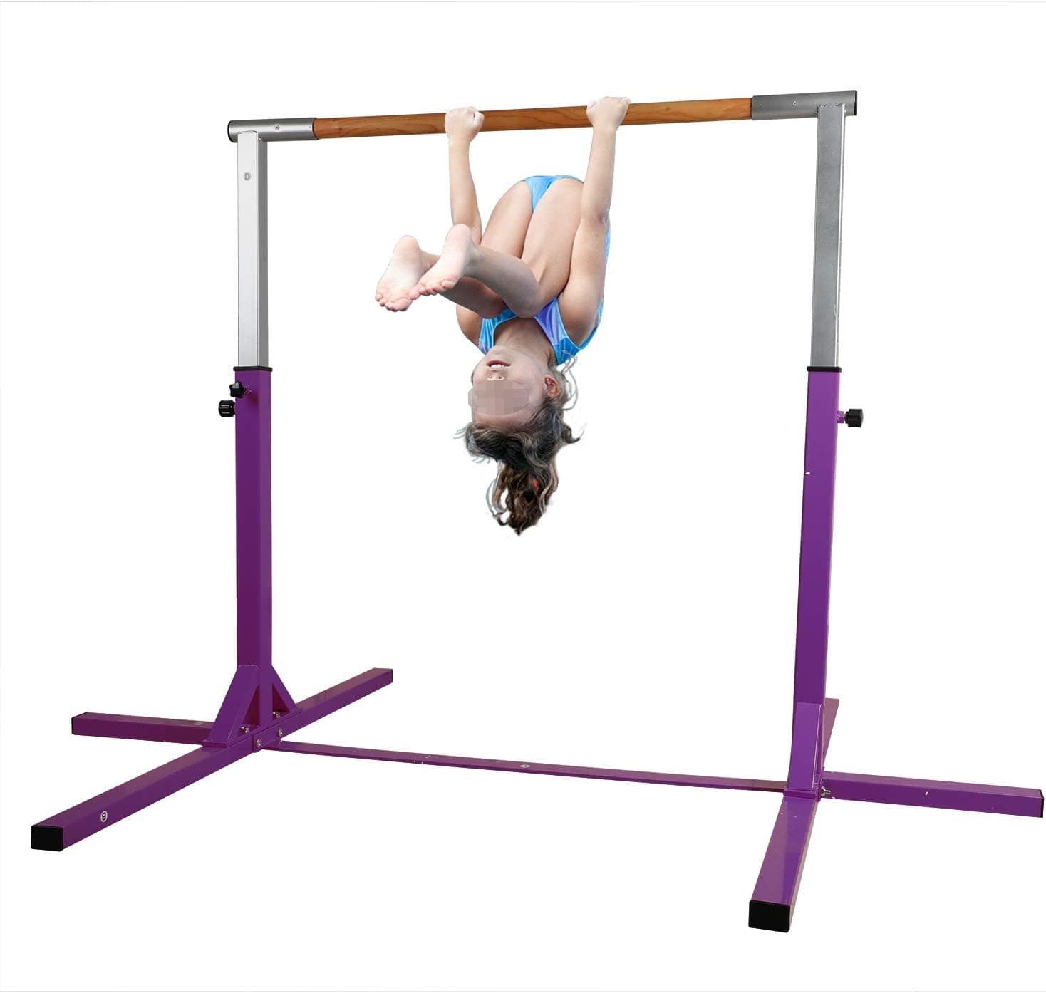 Usexport Gymastics Junior Traning Horizontal Bar Expandable Kip Bar Adjustable Height Fitness Equipment for Home