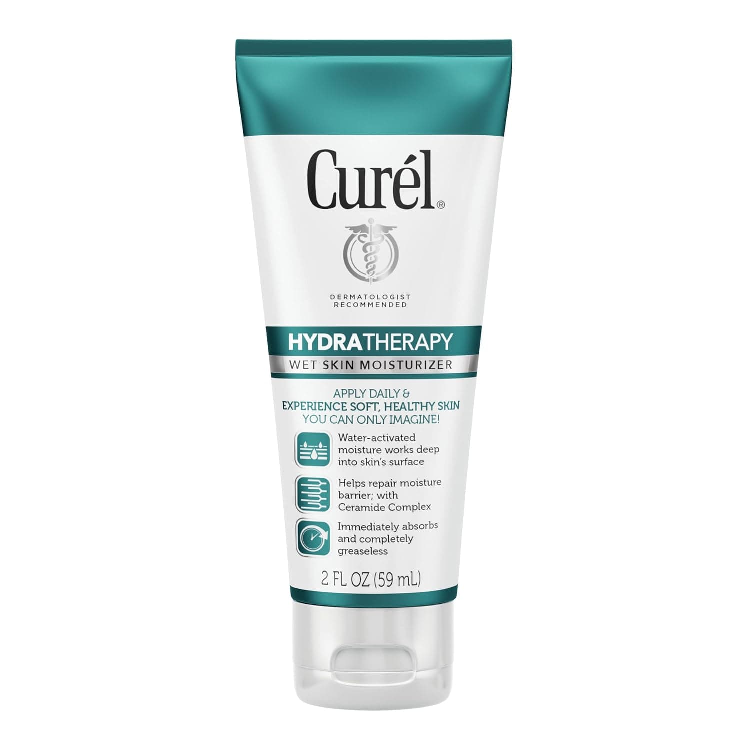 Curél Hydra Therapy In Shower Lotion, Wet Skin Moisturizer for Dry or Extra-dry Skin, 12 Ounce, with Advanced Ceramide Complex, for Optimal Moisture Retention