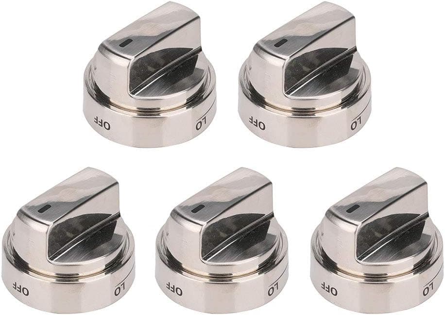 5 pcs AEZ73453509 Range Surface Burner Knob for LG LDG3015ST, LDG3035ST, LRG3085ST, LRG3095ST. Replace Parts AEZ72909007, AEZ72909008, AEZ72909013, AEZ73093308, AEZ73453501, AEZ73453502, AEZ73453508.