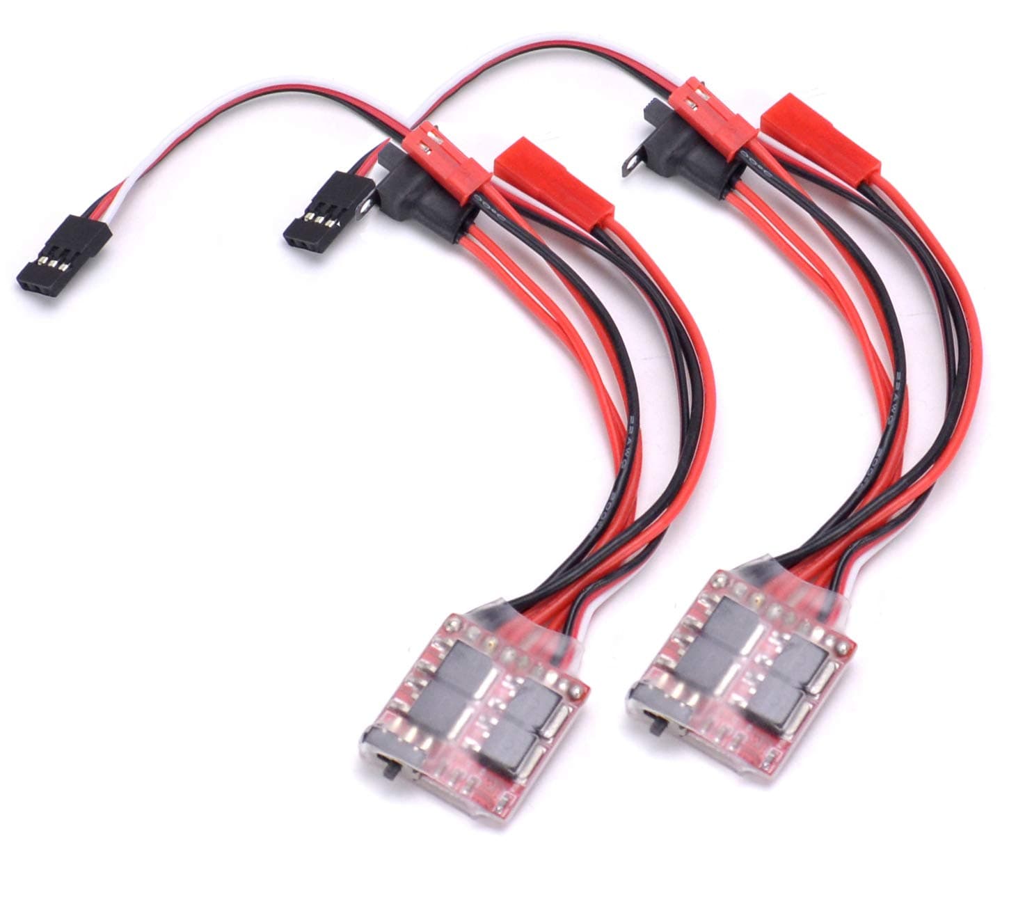 RC 20A Brushed ESC Electronic Speed Controller w/Brake for RC Car Boat Tank(2PCS)