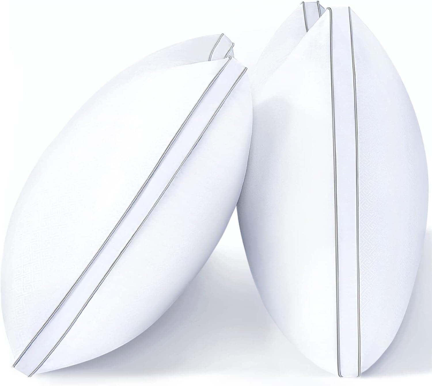 viewstar Pillows Standard Size Set of 2, Bed Pillows for Sleeping, Standard Pillows 2 Pack for Back, Stomach or Side Sleepers, Fluffy Pillows for Bed with Down Alternative, Machine Washable, 18" x 24"