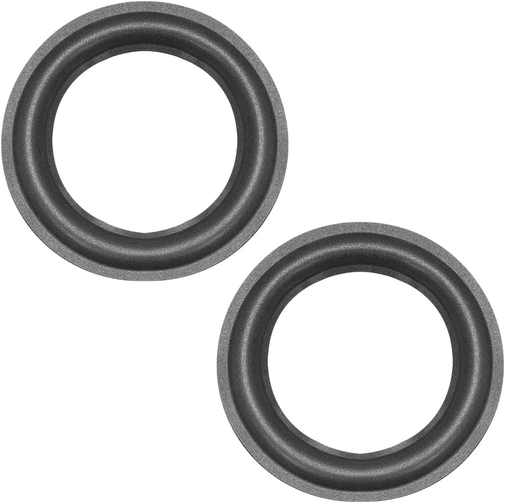 uxcell 6.5 Inch Speaker Foam Edge Surround Rings Replacement Part for Speaker Repair or DIY 2pcs 155mm OD x 100mm ID