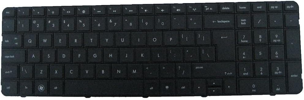 LotFancy New Black Keyboard for HP Pavilion 640208-001/636376-AB1 / AER18U001100 / SG-46100-XUA Laptop/Notebook US Layout