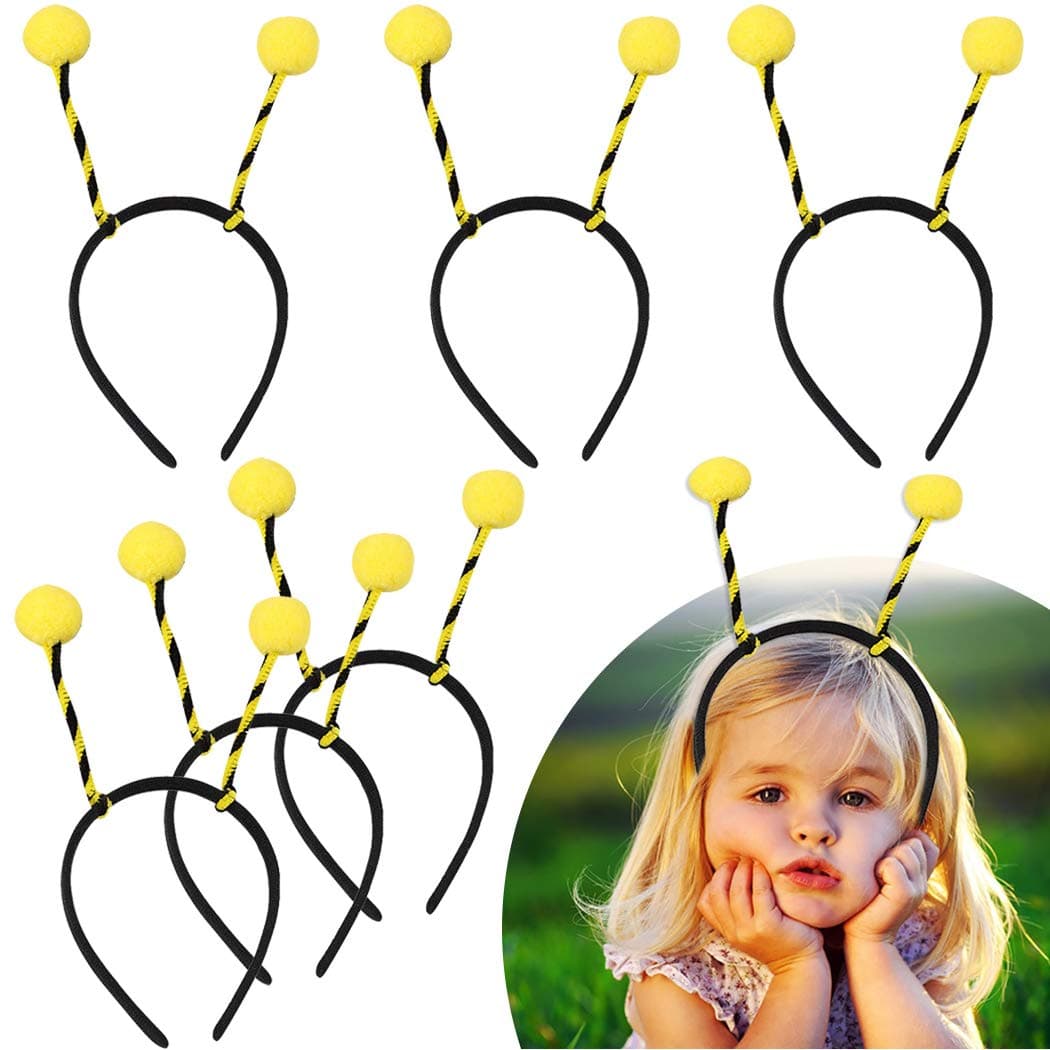Party Headbands,Coxeer 12PCS Bee Headbands Creative Cute Bee Tentacle Hair Band Party Hair Hoop for Kids Women Halloween Birthday Party Supplies