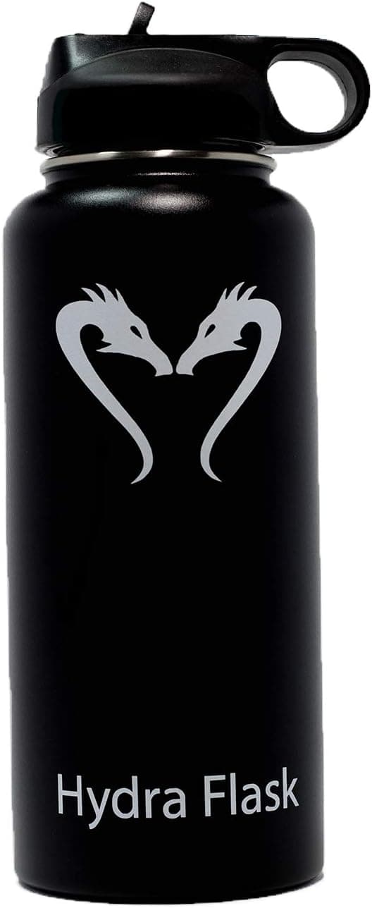 Hydra Flask 32 oz Water Bottle Stainless Steel with Straw Lid Double Wall Vacuum Insulated