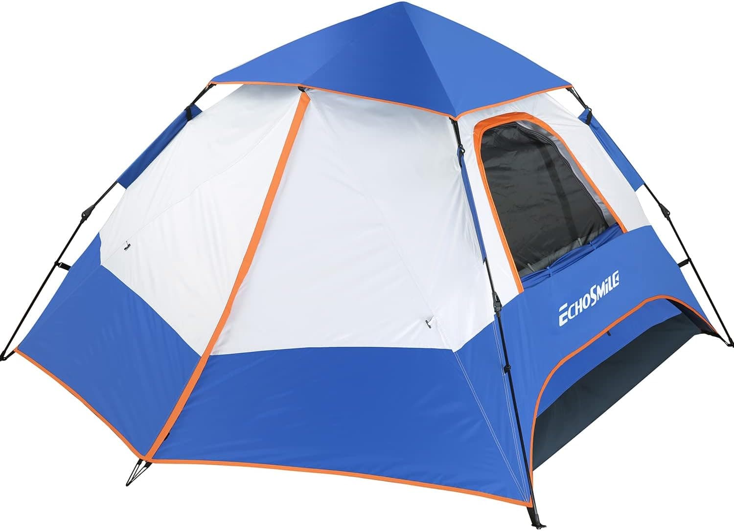 Echosmile Instant Pop-Up Camping Tent, 4 Person Tent, Family Tents for Camping, Portable Automatic Tent, Water Resistance Dome Tent, Easy Set up Windproof Outdoor Backpacking Tent for Hiking Camping