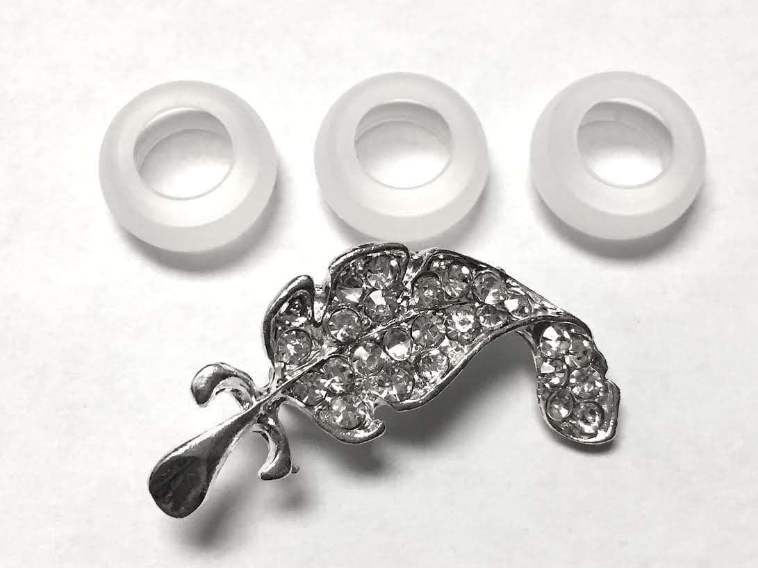 3pcs Small White Replacement Ear Gels Ear Buds Compatible with Motorola Elite Sliver II 2nd Gen Version Wireless Headset