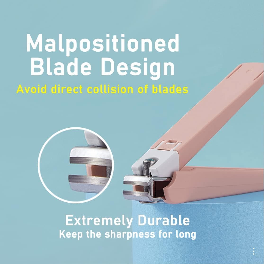 ROZZWILD Nail Clippers Set 2 PCS Super Sharp for Thick Nails Anti Splash Design Durable Stainless Steel Fingernail Toenail Cutter Catcher Ergonomic Non-Slip Lever Build-in Nail File (Green)