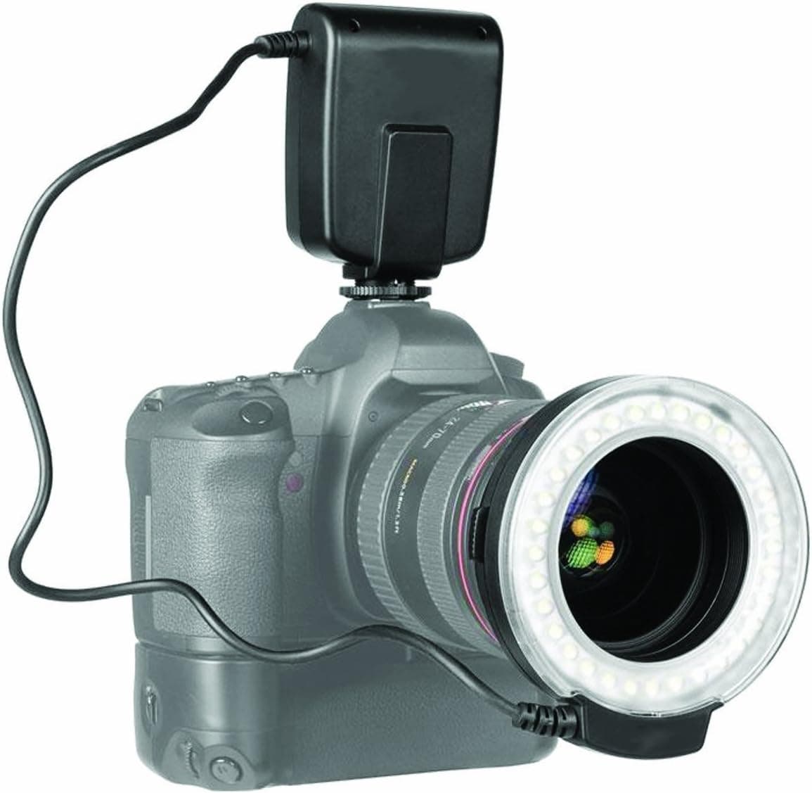 Macro Ring Flash & LED Light For Nikon D3000, D3100, D3200, D3300, D90, D7100, D600, D610, D700 + A Dust Blower with a Complete Starter Kit