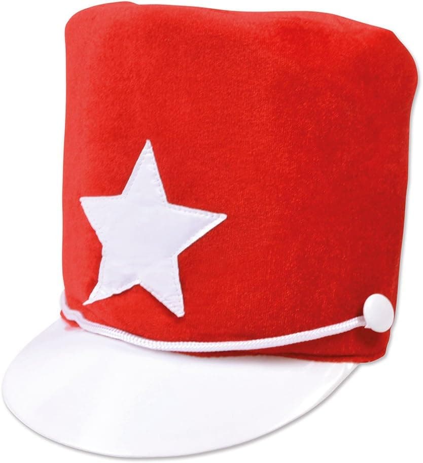 Bristol Novelty BH512 Majorette Soft Felt Red Hat, Unisex-Adult, One Size