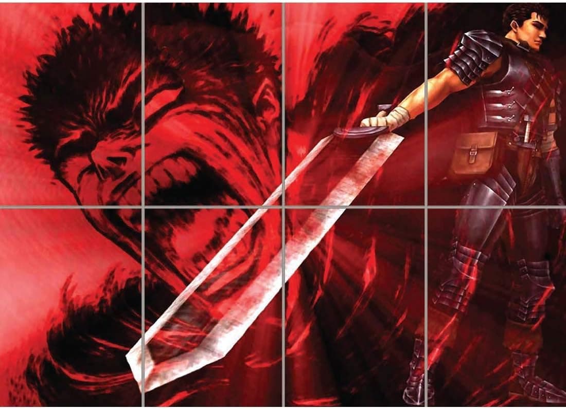 Berserk Guts Poster - Manga Giant Art Print B617