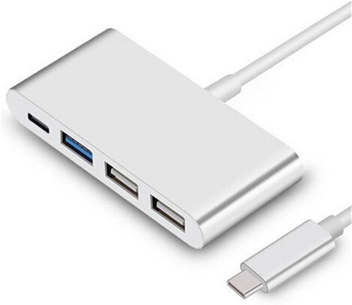 USB-C Hub, 4 in 1 USB C Adapter USB 3.0, USB 2.0 Ports for MacBook 12", MacBook Pro 13" & 15" with Thunderbolt 3 Ports, Dell, HP, Lenovo, More with Type-C Port Computers, laptops, Tablets and Phones