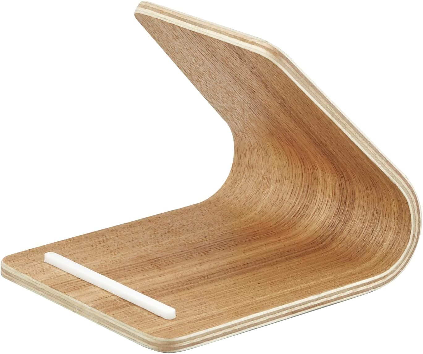 Yamazaki Home Plywood Tablet Stand | Wood | Remote Control & Tablet Organizer, One Size, Ash