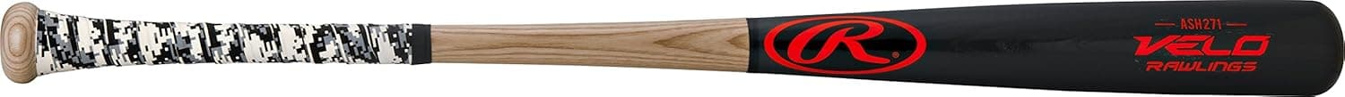 Rawlings Velo Ash -3 with Ultra Thin Tac Grip Wood Bat