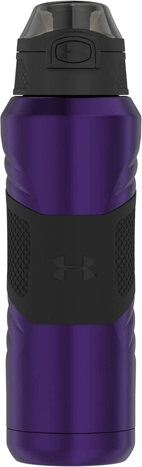 Under Armour Dominate 24 Ounce Vacuum Insulated Stainless Steel Bottle with Flip Top Lid