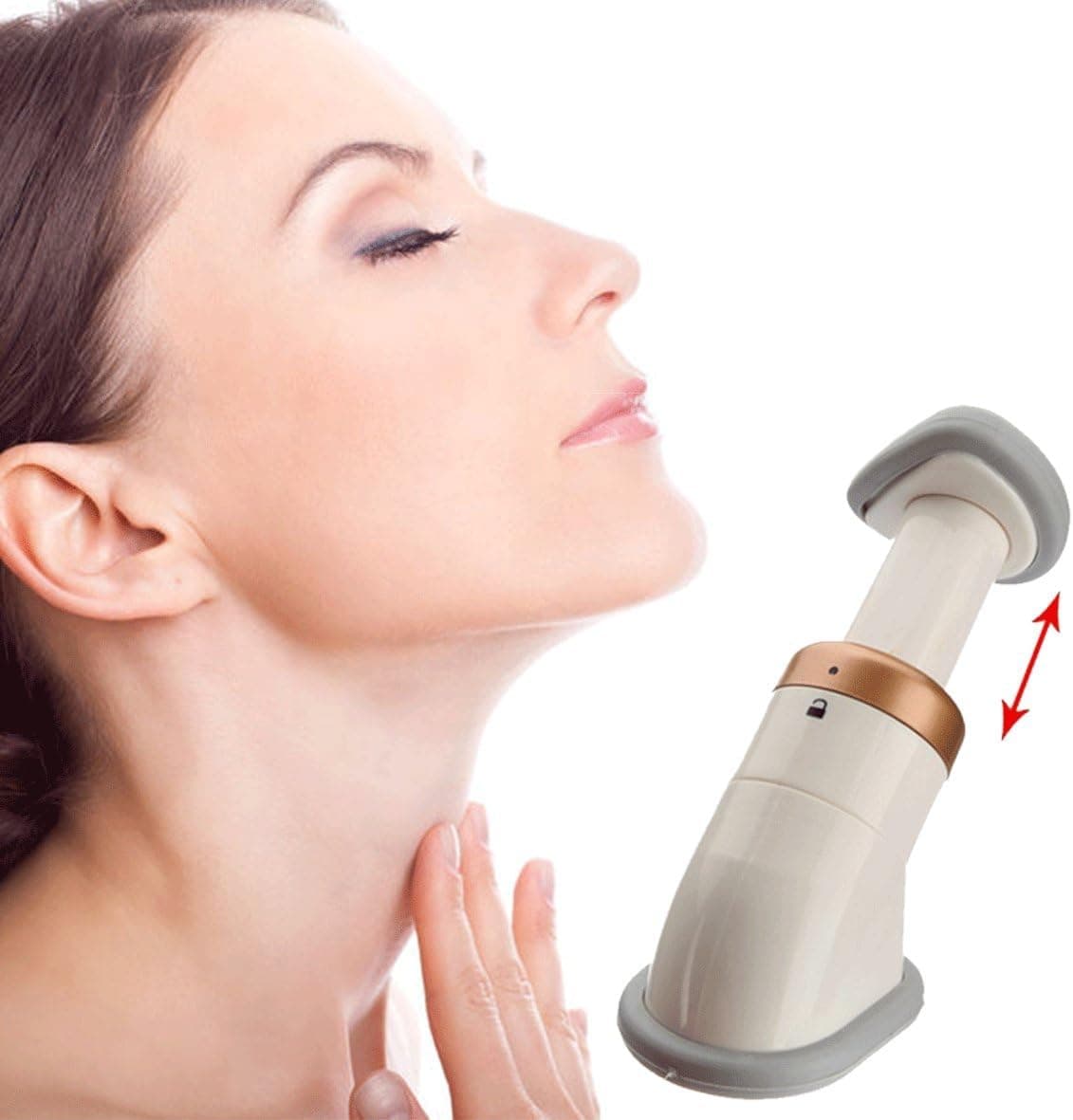 Neckline Portable Neck Slimmer and Jaw Exercise - Double Chin Reducer, Chin Exerciser and Neck Toner Device for Men and Women