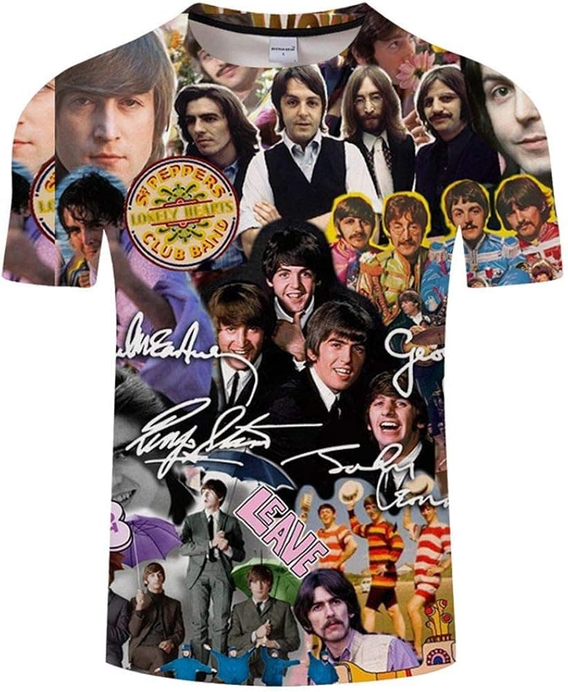 BIEID Men's Fashion Printed T Shirt, Unisex Cool T-Shirts Top Tees 5-XL