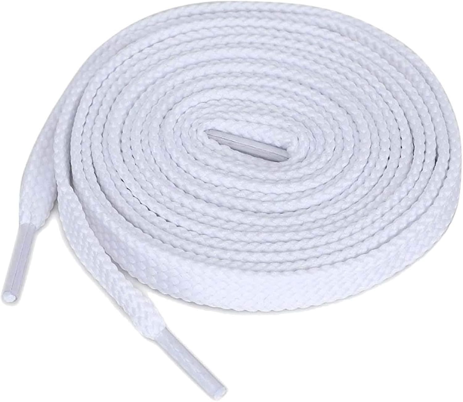 Shoelaces 5/16" Fine Weave Flat Shoe Lace 2 Pair Shoestring for Running Tennis Athletic Sneaker Replacements