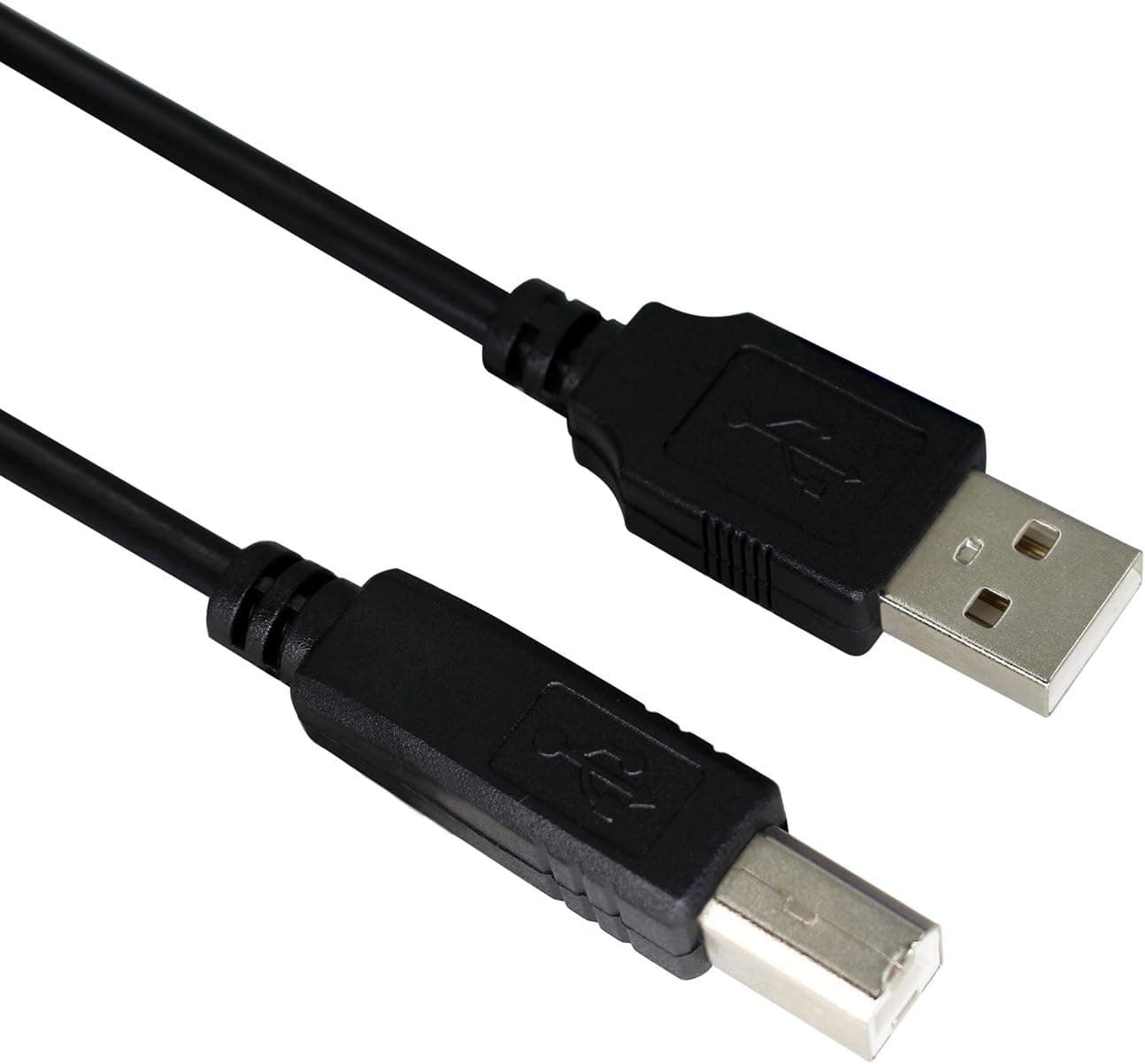 USB2.0 Printer Cable 6FT,Aiposen USB2.0 Type A Male to B Male Cable for Brother, HP, Canon, Lexmark, Epson, Dell, Xerox, Samsung etc(Black 1.8M)