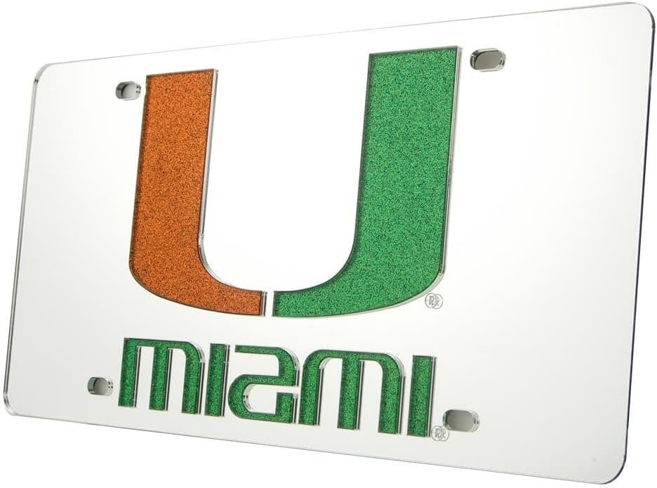 WinCraft Miami (Florida), University of S08447 Acrylic Classic License Plates