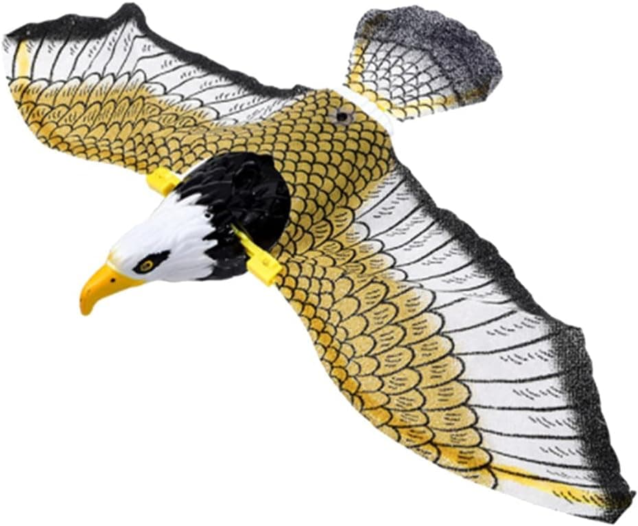 STOBOK Electronic Music Led Eagle Toy: Electronic Flying Bird Flashing Toy Animal Figure Party Favors for Kids Child, 42cm x 24cm