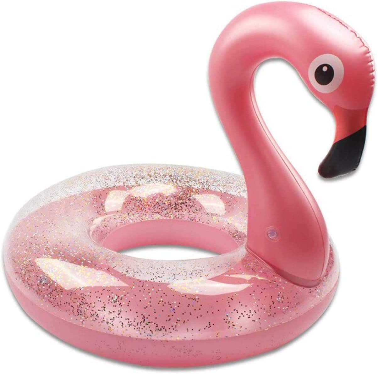 Vermo Glitter Sequin Animal Inflatable Pool Floats, Swimming Pool Ring, Pool Toys Inflatable Water Float, Pool Inflatables for Kids and Adults