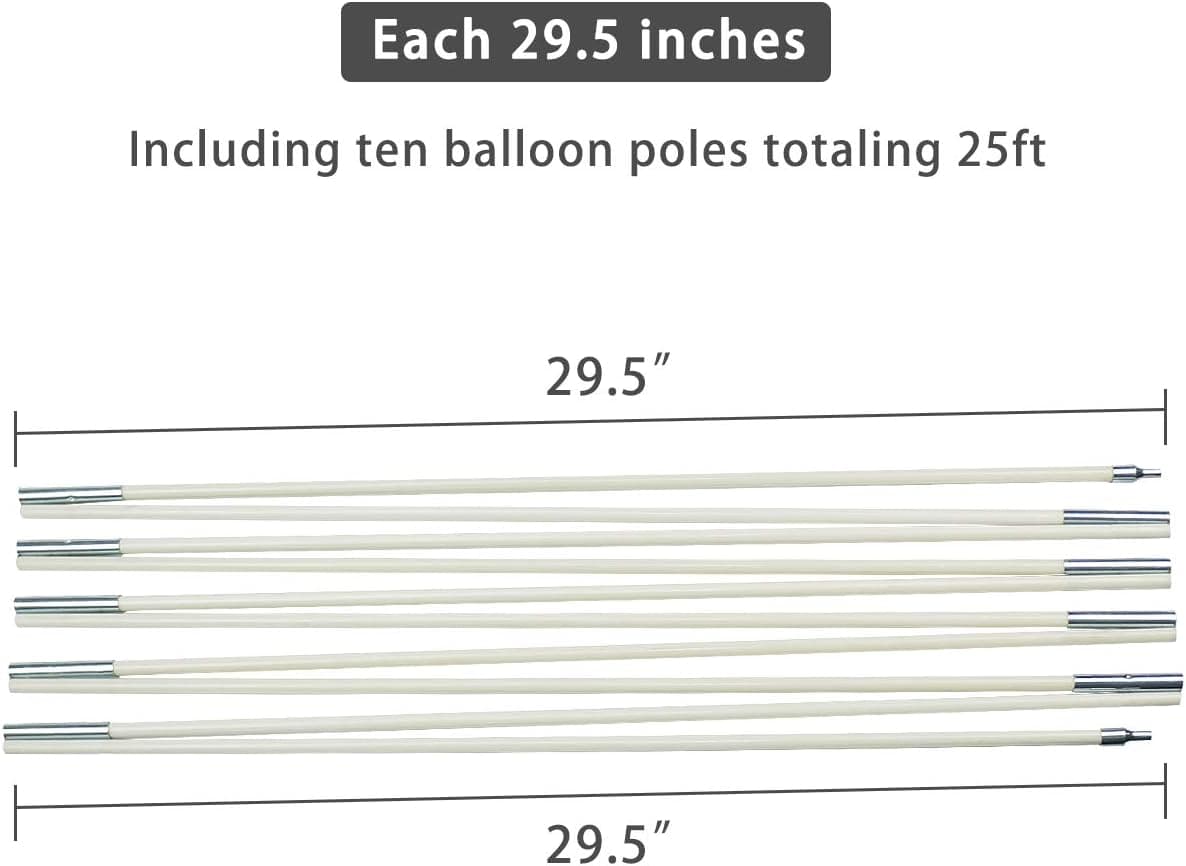 sexyrobot Balloon Arch Stand Kit,Balloon Column Bundle,7ftx13.5ft Adjustable Pole for Wedding Event Birthday Party Supplies Holiday Decoration