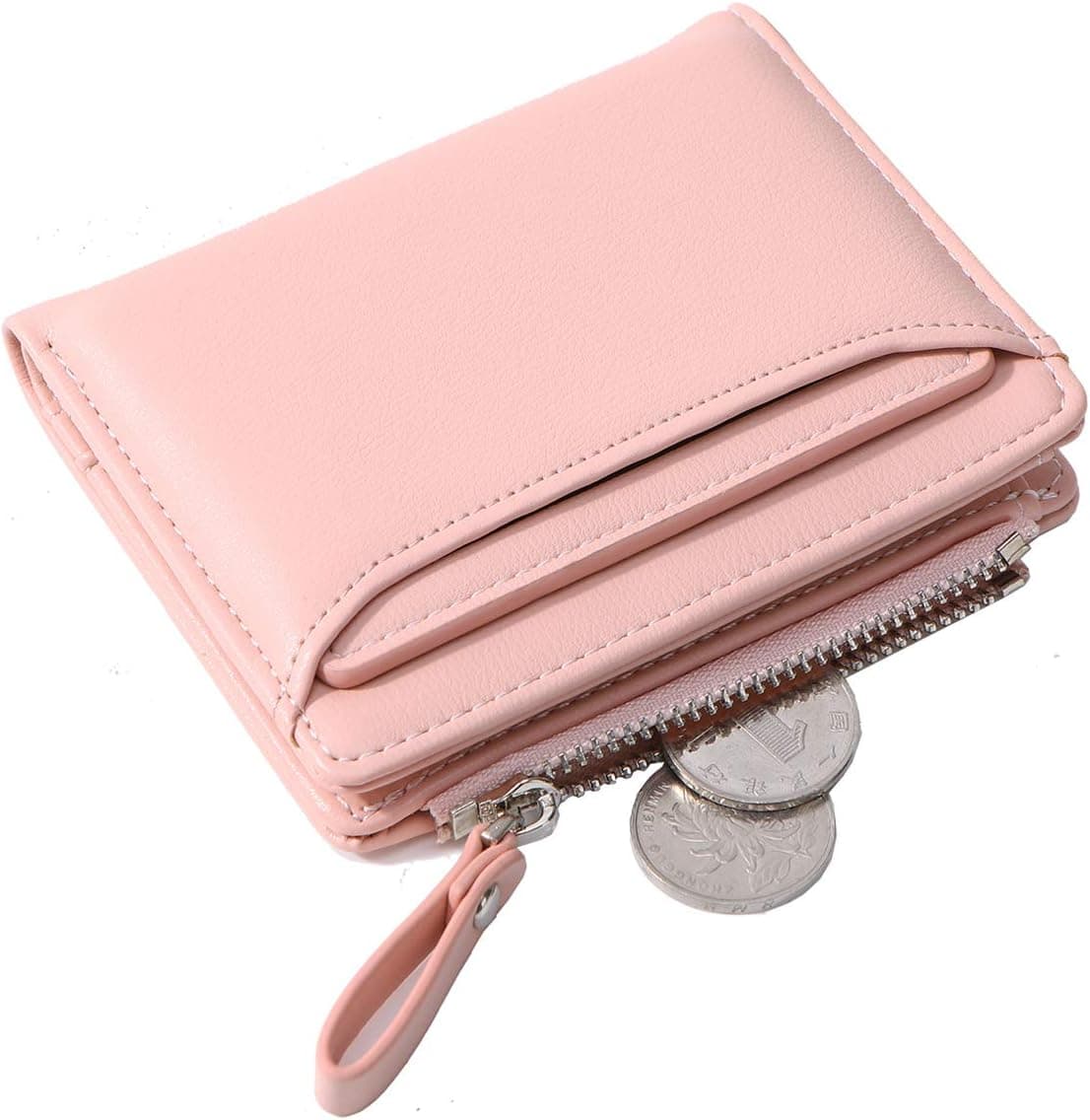 Altally Wallets for Women Small Bifold Leather Lady Short Wallet with Removable ID Card Holder Slots