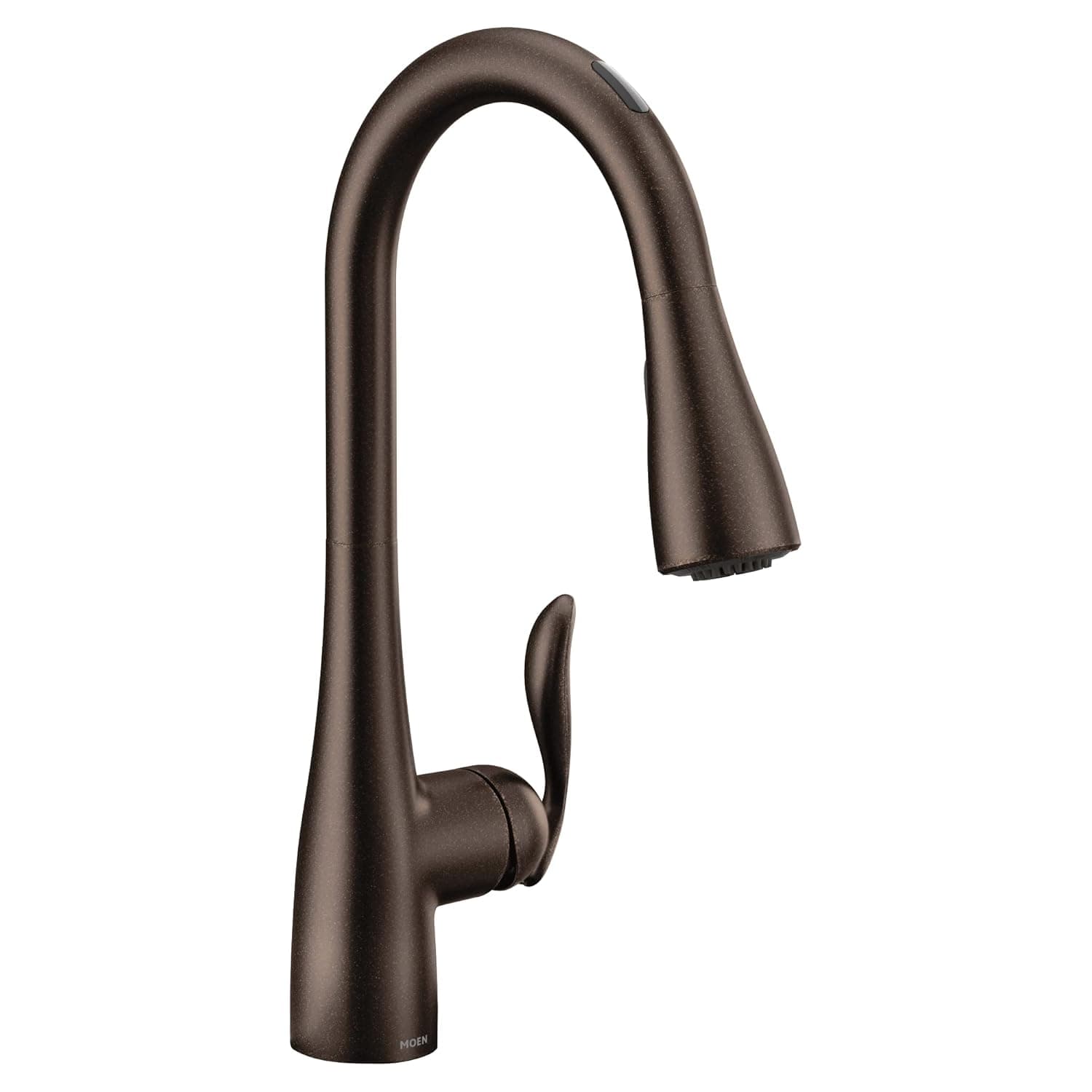 Moen Arbor Oil Rubbed Bronze Smart Faucet Touchless Pull Down Sprayer Kitchen Faucet with Voice Control and Power Boost, 7594EVORB