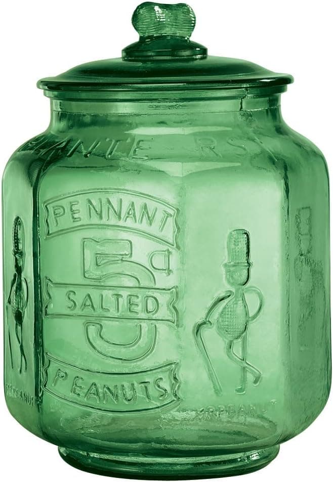 Classic Green Large Peanut Jar