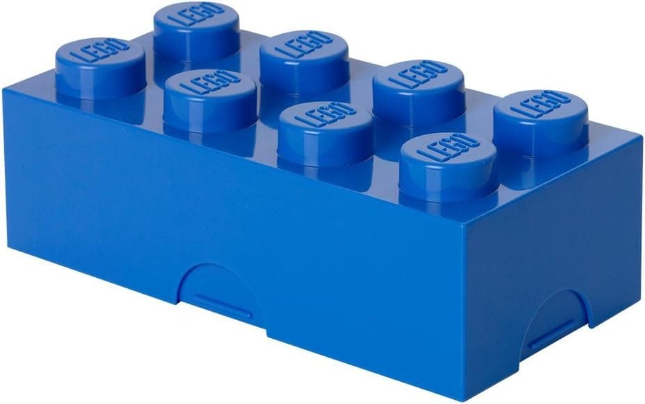 Room Copenhagen Lego Lunch Box, Bright Blue